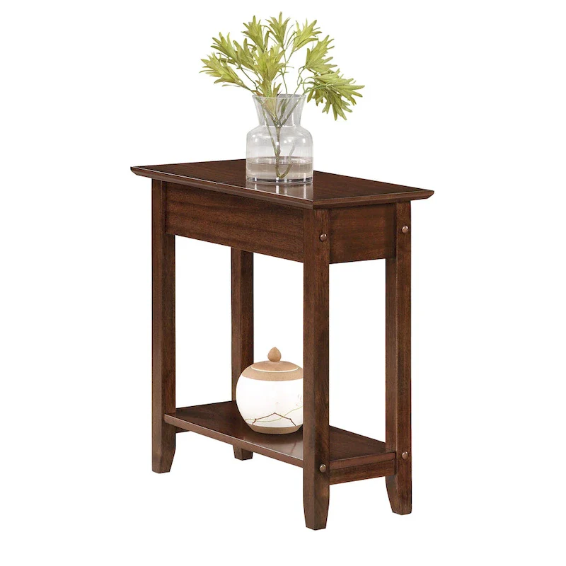 Flip Top End Table with Shelf