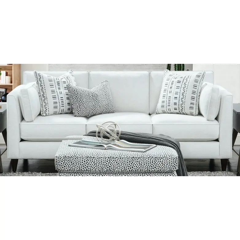 Winston Salt Contemporary Stationary Sofa
