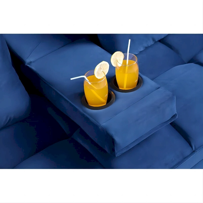 66.25  Velvet Sofa - 66.25  W X 34  D