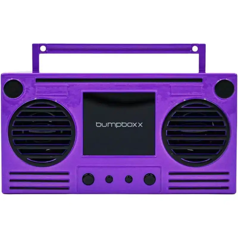 Microboom Speaker Boombox Bluetooth, Poppin Purple - Manufacturer Refurbished