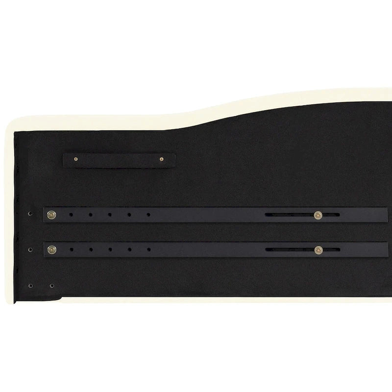 Cecilia Button Tufted Upholstered Headboard, Height Adjustable Headboards,Bed Backboard Premium Padded Fabric Headboard