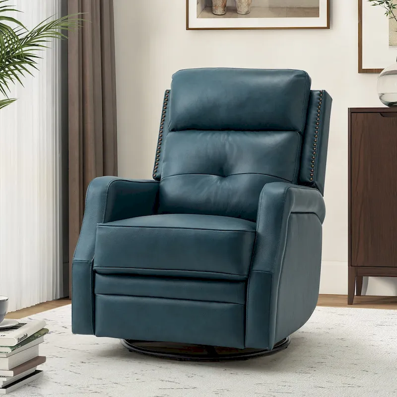 Living Room Recliner with Metal Base