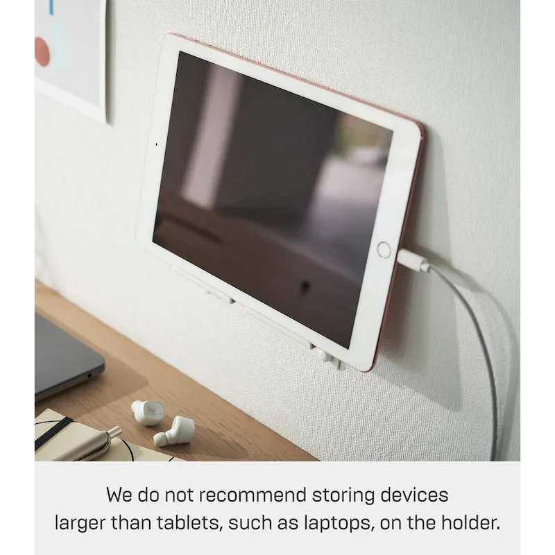 Yamazaki Home Wall-Mounted Phone Holder, Steel, Holds 2.2 lbs - L 1.26 x W 5.51 x H 1.3 inches