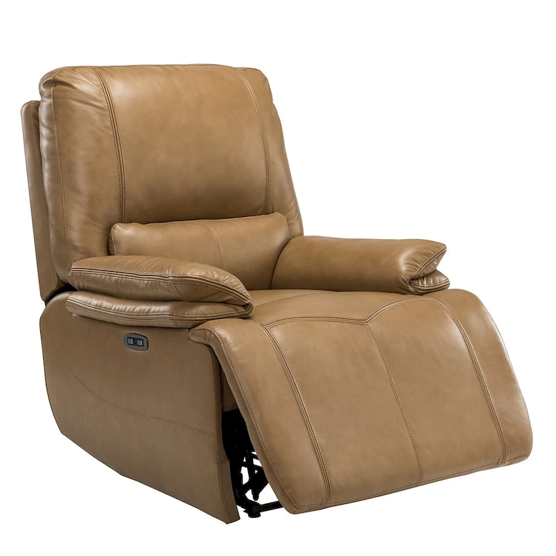 Mercedes Genuine Leather Power Recliner with Cushion Padded