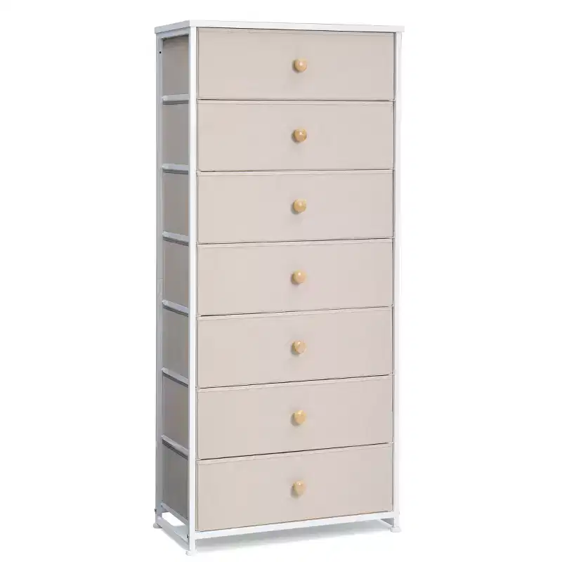 Crestlive Products 7 Drawers dressers for bedroom Chest Furniture Storage Tower Organizer Unit for Bedroom