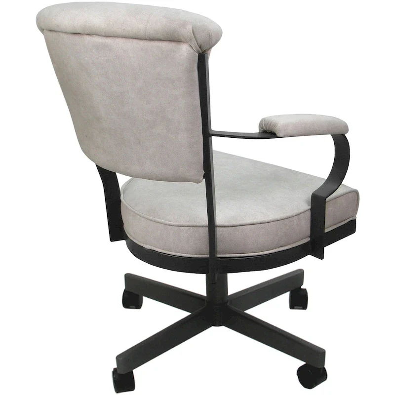 Miami Swivel Metal Caster Chair on Reading Base - 18 High Seat