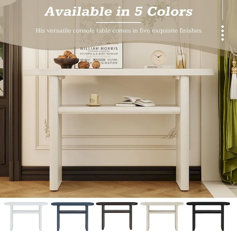 47.80 Modern Wooden Console Table with Shelf