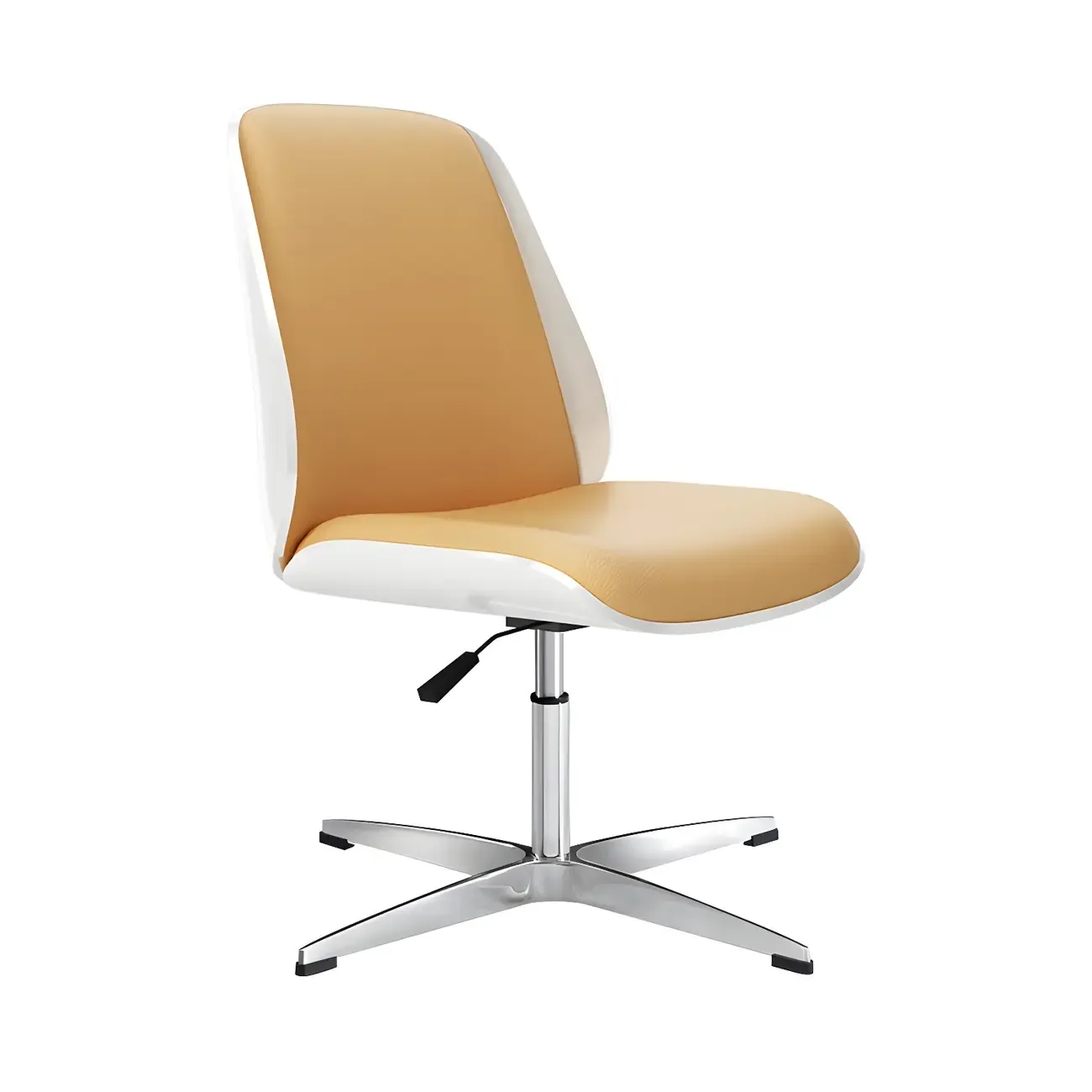 Modern Leather Upholstered Swivel Office Chair