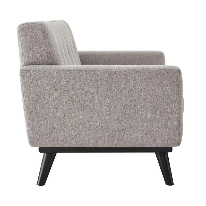 Herringbone Fabric Loveseat - 2 Seater, Multiple Colors