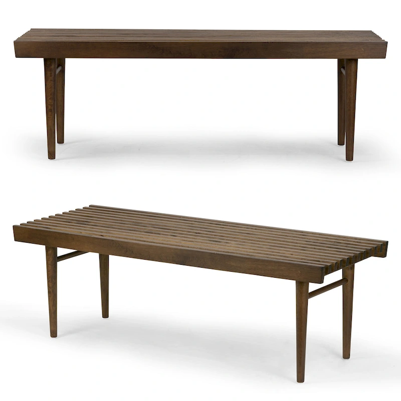 Baird Slatted Wooden Bench