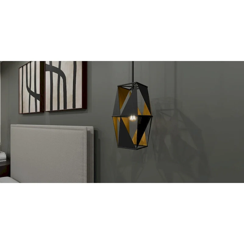 Wren 1-Light Matte Black Mini Pendant Light