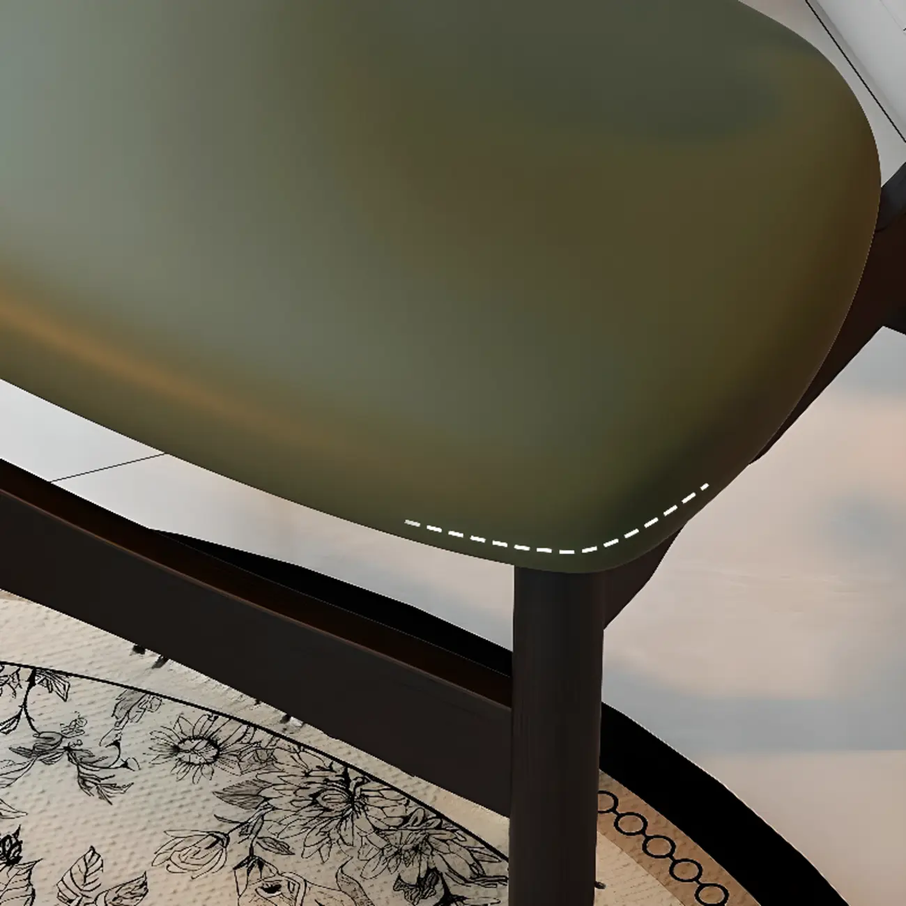 Soft Retro Upholstered Faux Leather Dining Chair