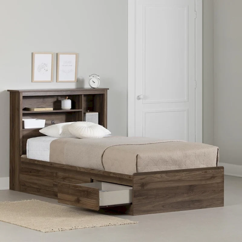 South Shore Yodi Bed and Headboard Set