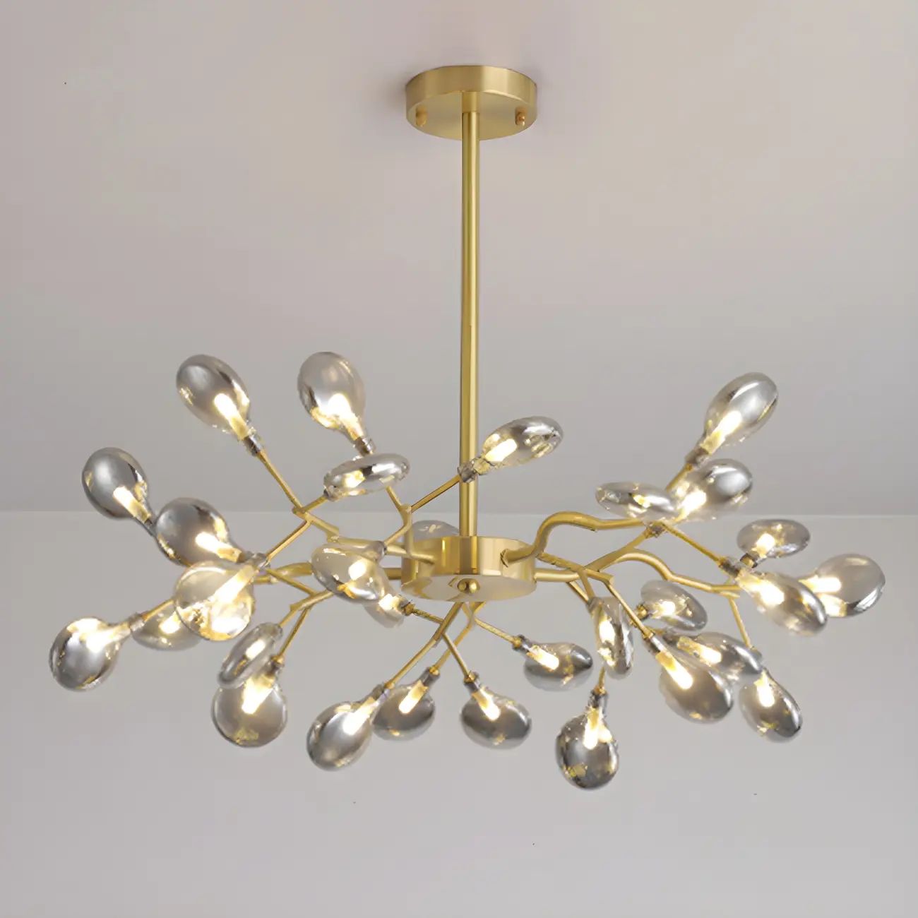Modern Gold Metal Fireflies Island Pendant Light
