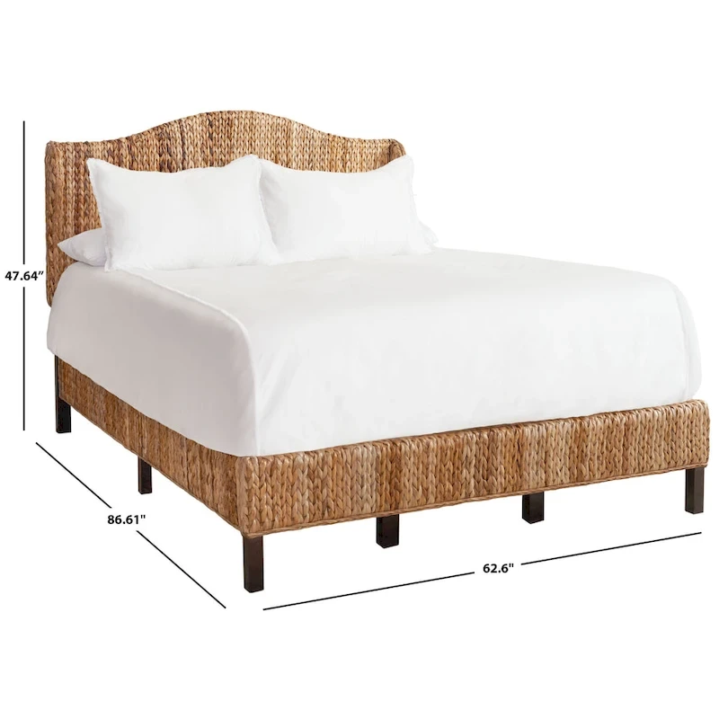 SAFAVIEH Regine Coastal Rattan Bed