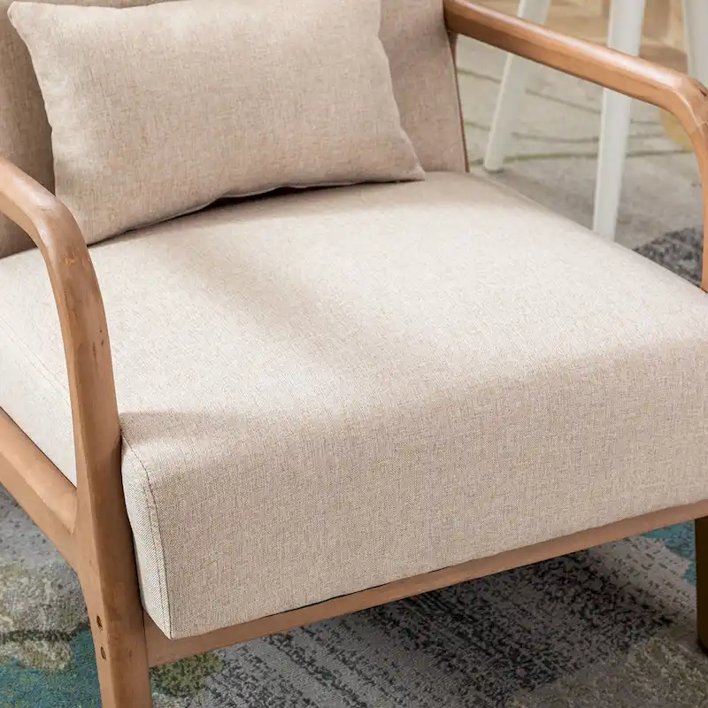 Ebello Modern Solid wood Accent Chair