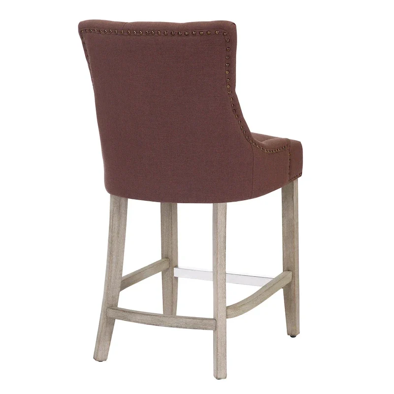 Carter 24 Upholstered Button Tufted Counter Bar Stool