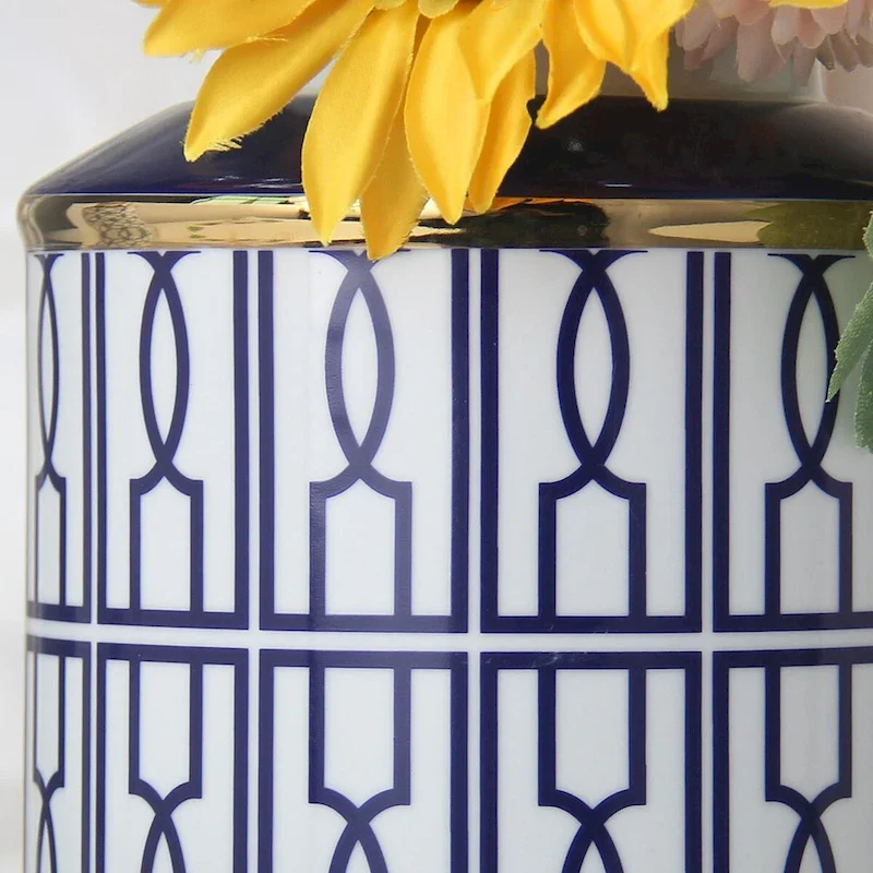 Beloved Geometric Jar with Lid