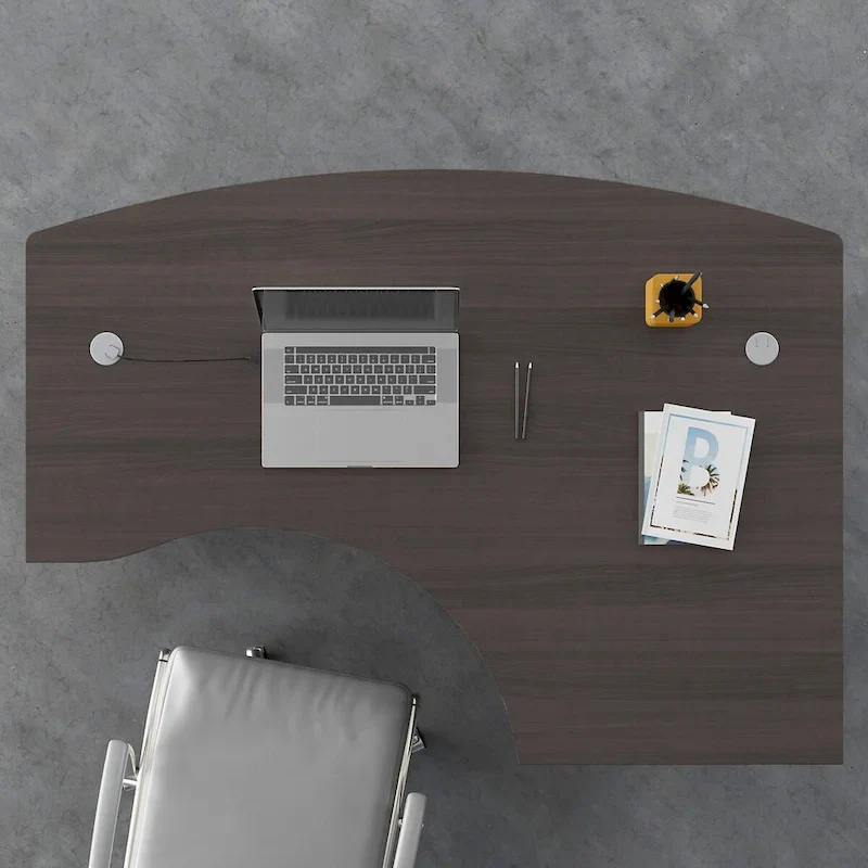 Studio C 60W Right Handed L-Bow Desk Shell by Bush Business Furniture