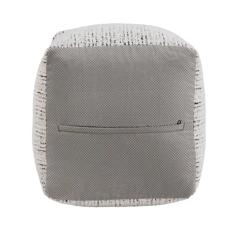 Upholstered Square Pouf Ottoman
