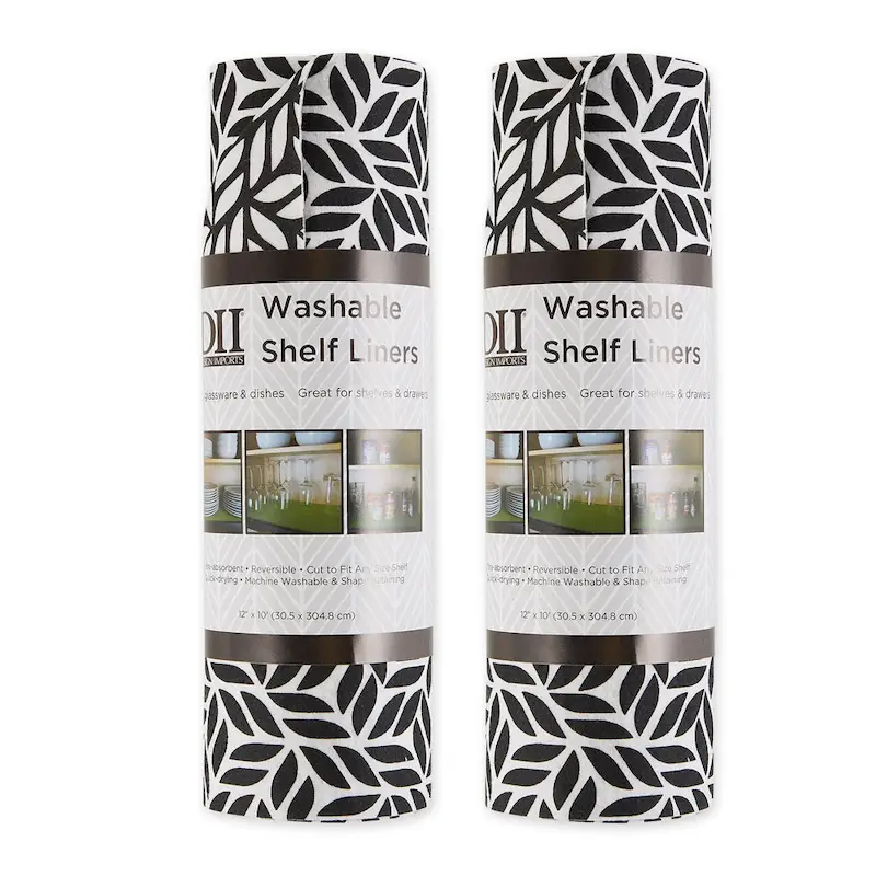 DII Grey Lattice Shelf Liner (Set of 2)