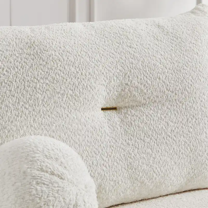 Lamb's wool 2-seater sofa