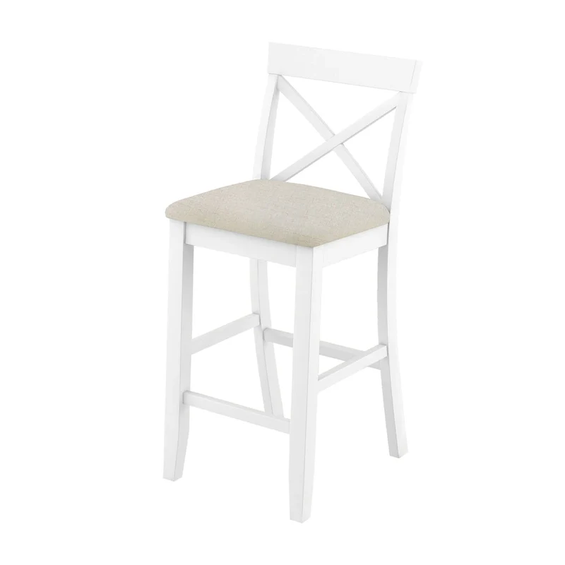 3PCS Rectangular Wood Bar Dining Set