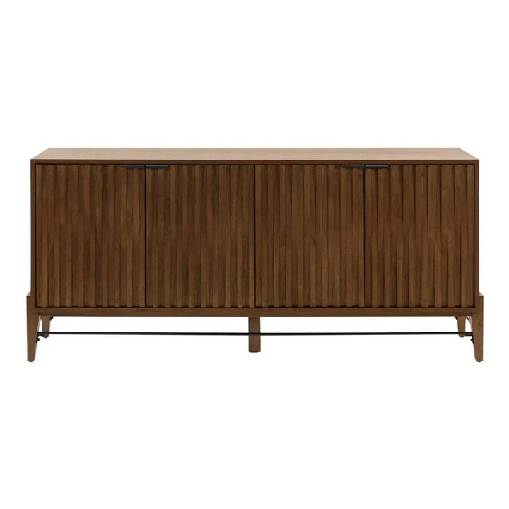 Mid-century Modern Console/Credenza, Office Console, Accent Credenza, Brown
