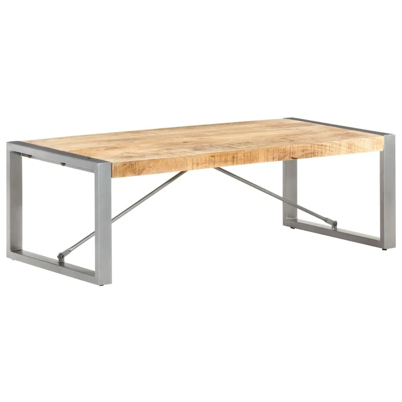 vidaXL Coffee Table 47.2x23.6x15.7 Rough Mango Wood