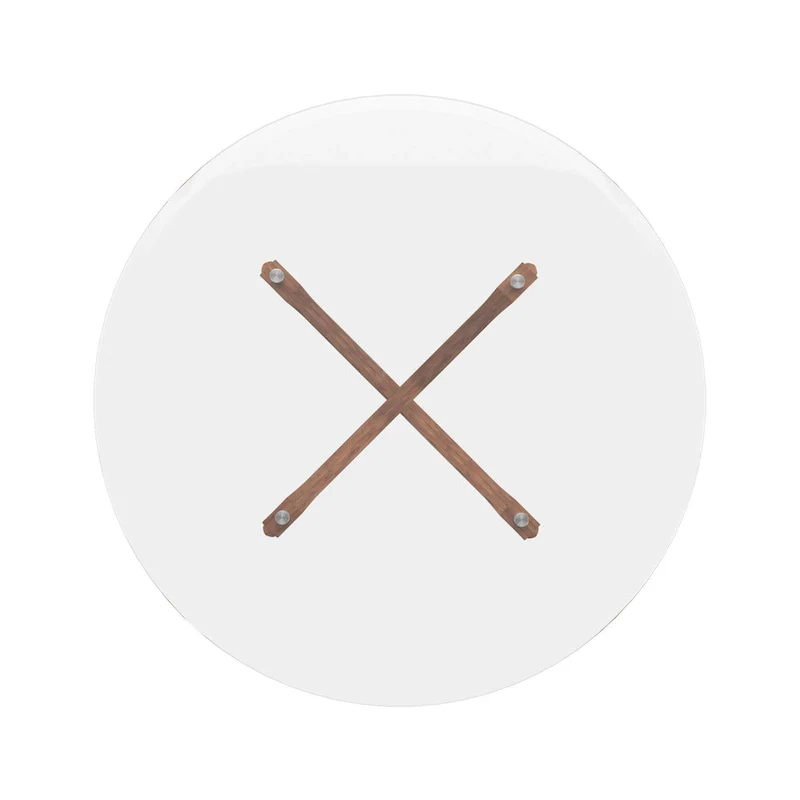 Nadine Mid-Century Dark Walnut Finish Round Dining Table by iNSPIRE Q Modern