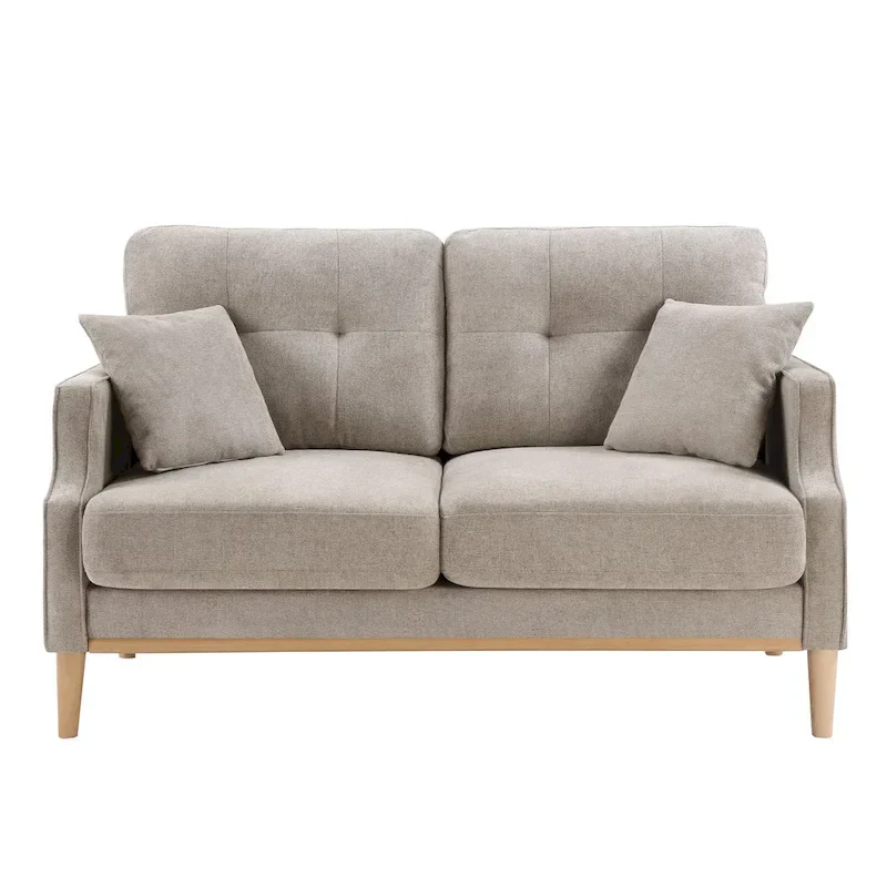 Fabric 2 Seater Loveseat Sofa with USB Charge