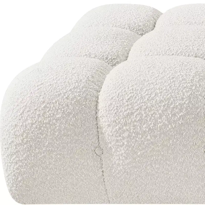 Meridian Furniture Ames 170 Boucle Fabric Upholstered 5pc. Modular Sofa