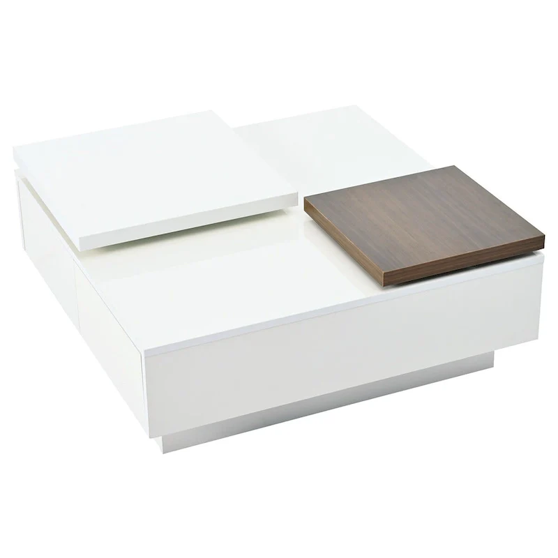 Modern Square Wood Coffee Table