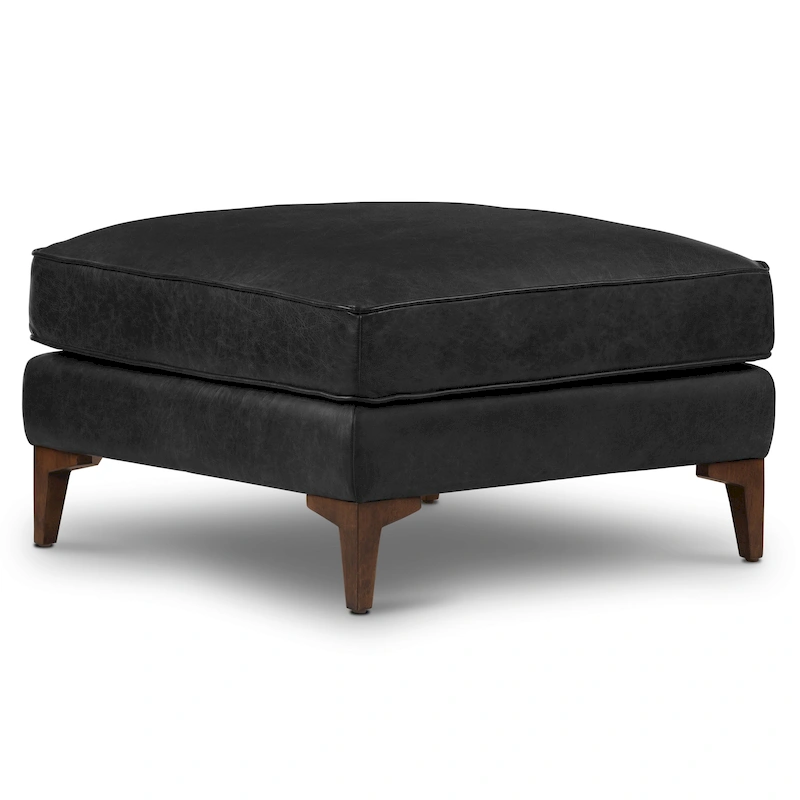 Poly & Bark Essex Ottoman - Full Grain Genuine Italian Leather