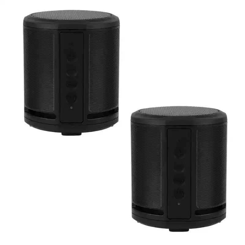 Refurbished: Altec Lansing HydraOrbit EverythingProof Bluetooth Speaker 2-Pack, Black - Manufacturer Refurbished