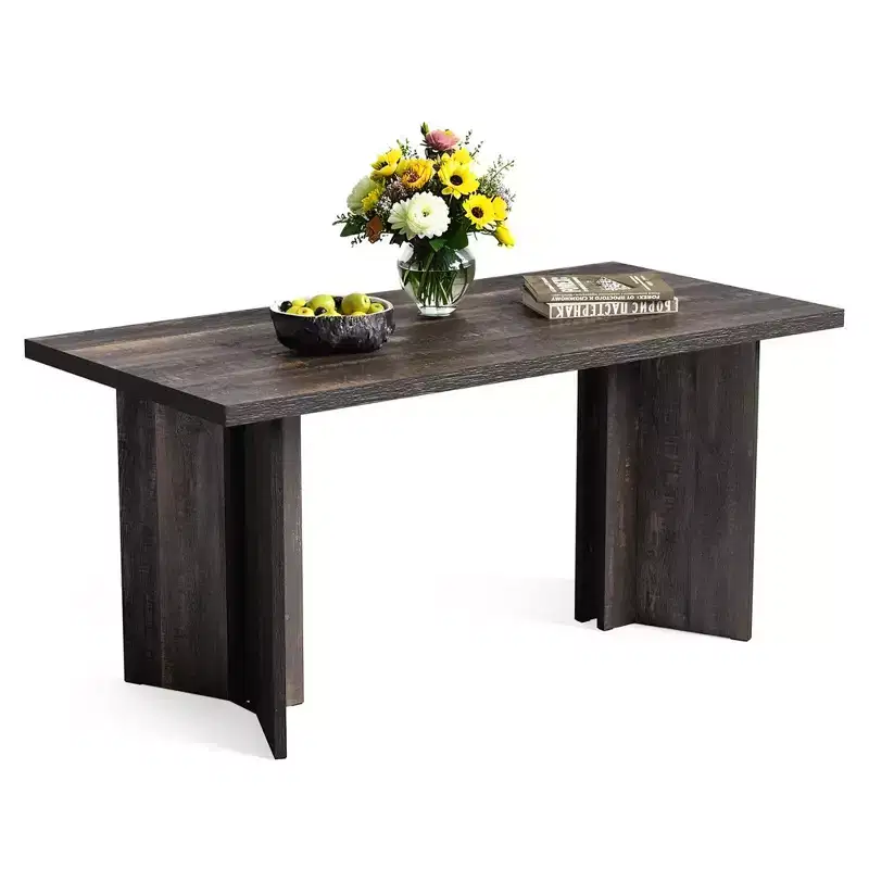 MAYEERTY 63 Inch Multifunctional Dining Table Executive Desk 1.57 Inch Thick E1 Board