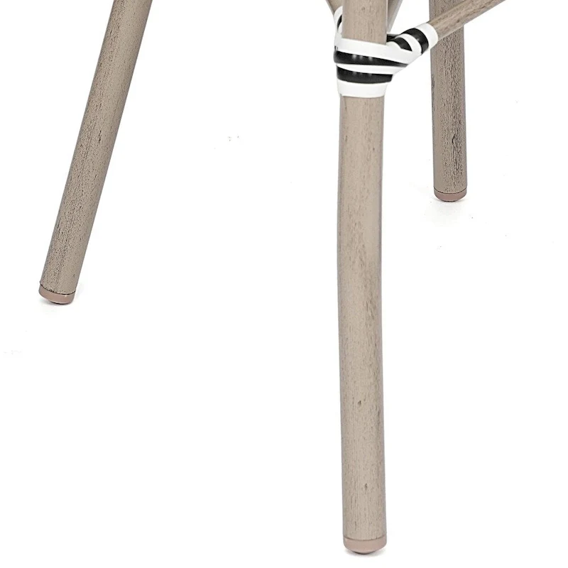 2 Pack All-Weather Commercial Paris Chairs with Arms and metal Frames - N/A