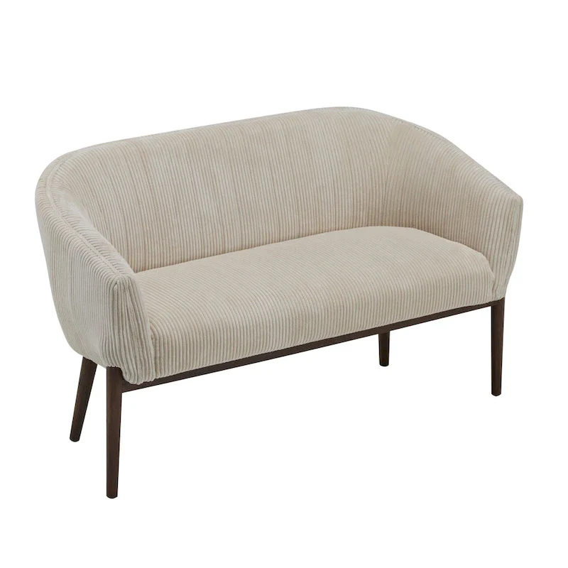 Galena Mid-century Modern Glam Loveseat by Christopher Knight Home