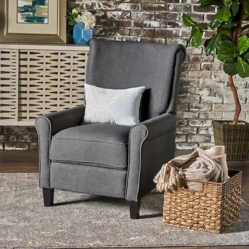 Charell Traditional Fabric Recliner by Christopher Knight Home