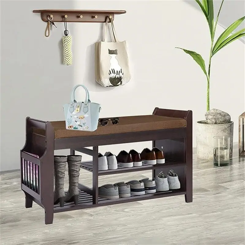 Shoe Rack Bench 2-Tier - 11.7D x 39W x 19.5H