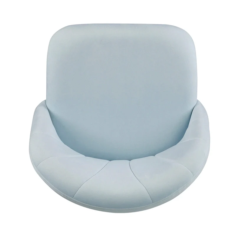 Aubrie Velvet Curved Swivel Desk Chair