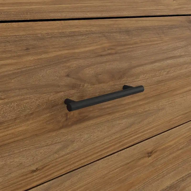 Transitional Grain-textured Grey Dresser