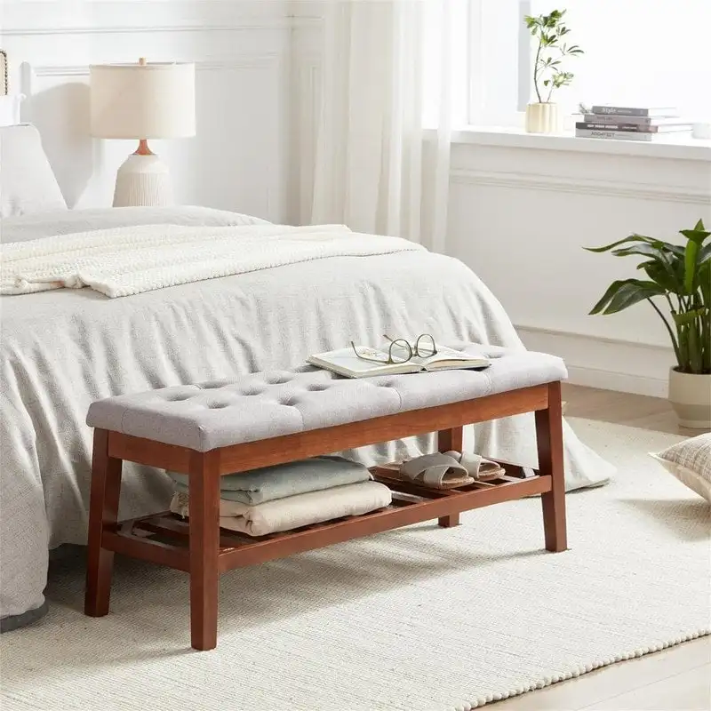 Shoe Bench Entryway - 43.3 D x 14 W x 18 H