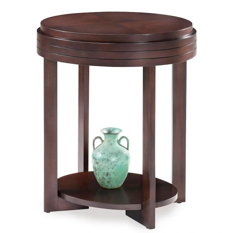 Favorite Finds Chocolate Cherry Oval End Table