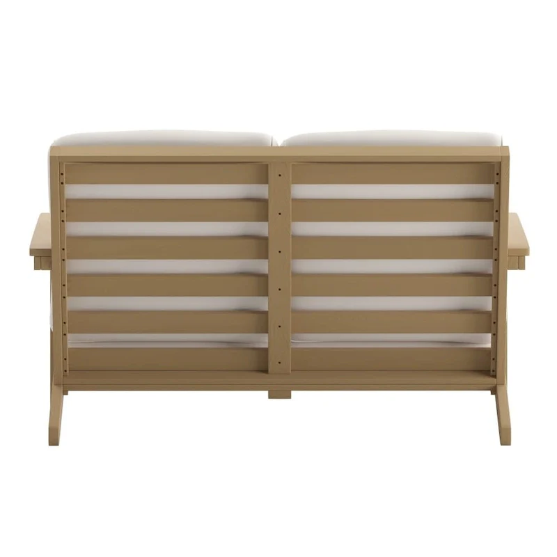 All-Weather Poly Resin Adirondack Loveseat & Cushions