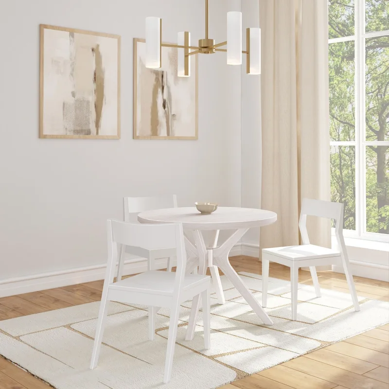 Plank and Beam Verso Cross Leg Round Dining Table - 38