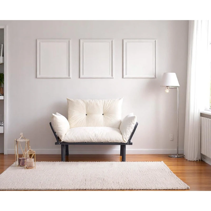 Sadio Metal Frame Loveseat With Removable Cushions