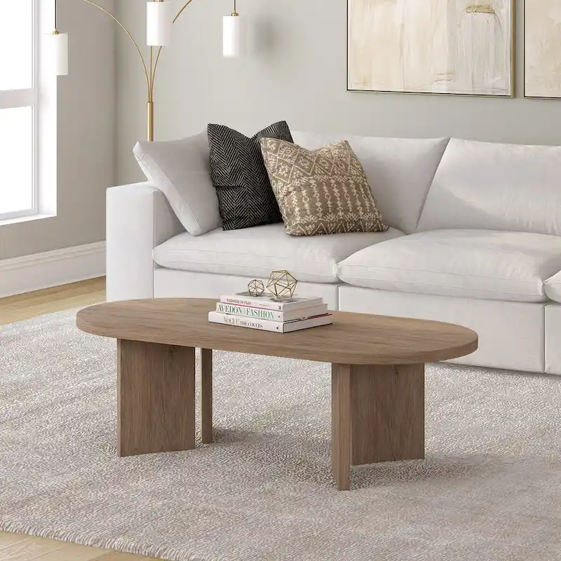 Alma 48 Wide Oval Coffee Table - 47.63 Wide