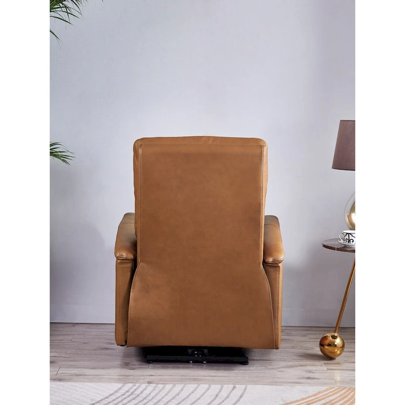 Hydeline Logan Power Headrest Top Grain Leather Recliner Chair