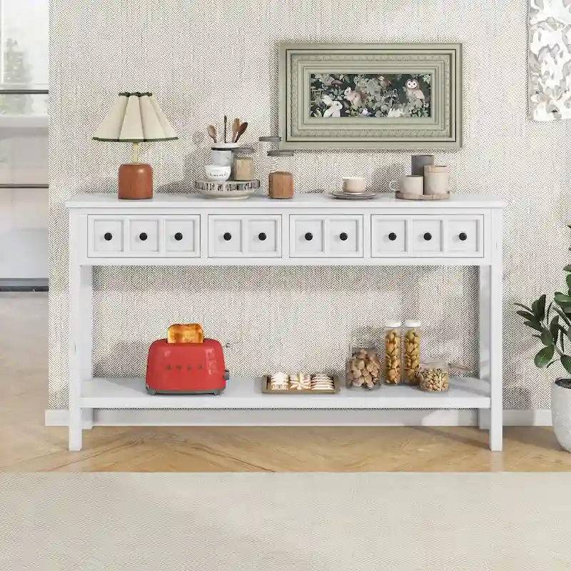 Rustic Entryway Console Table